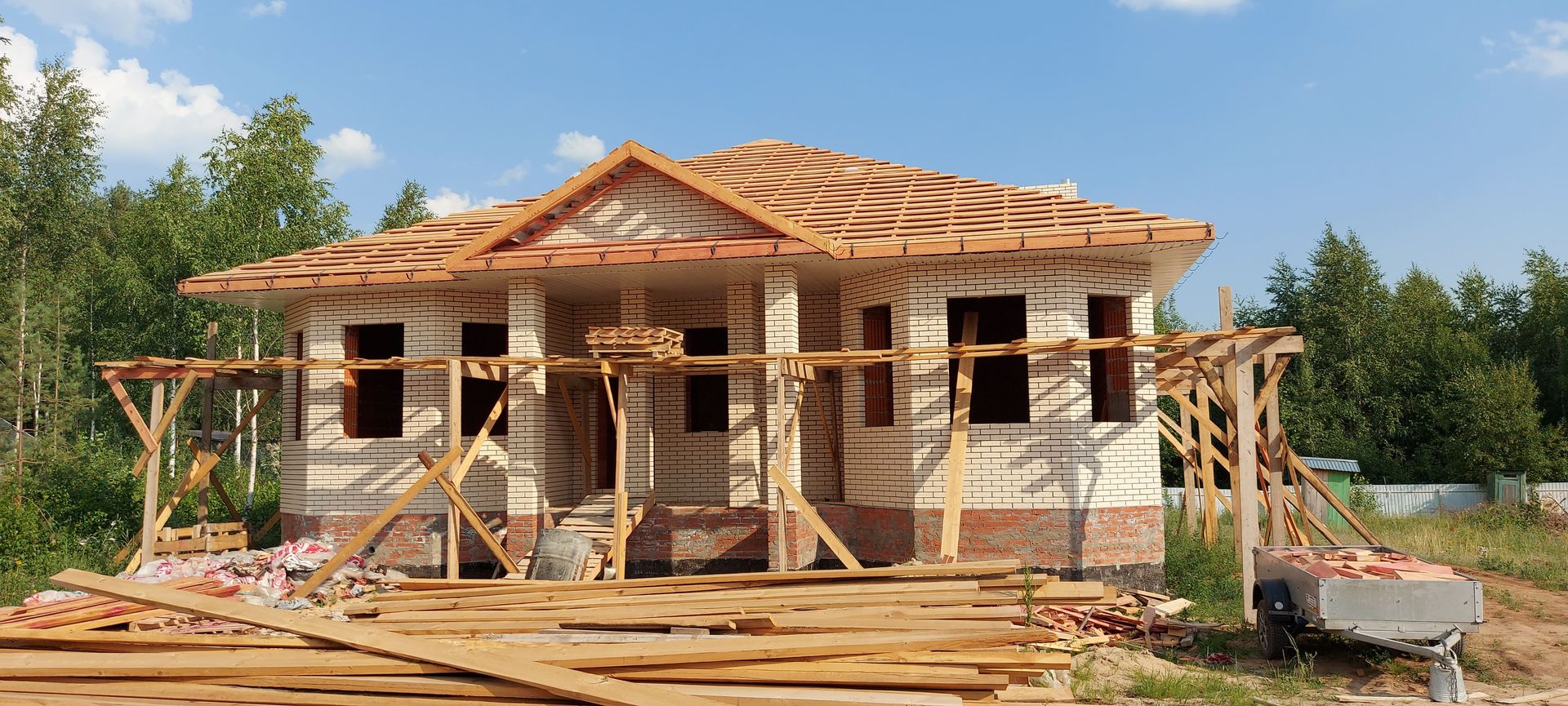 Строительство крыши