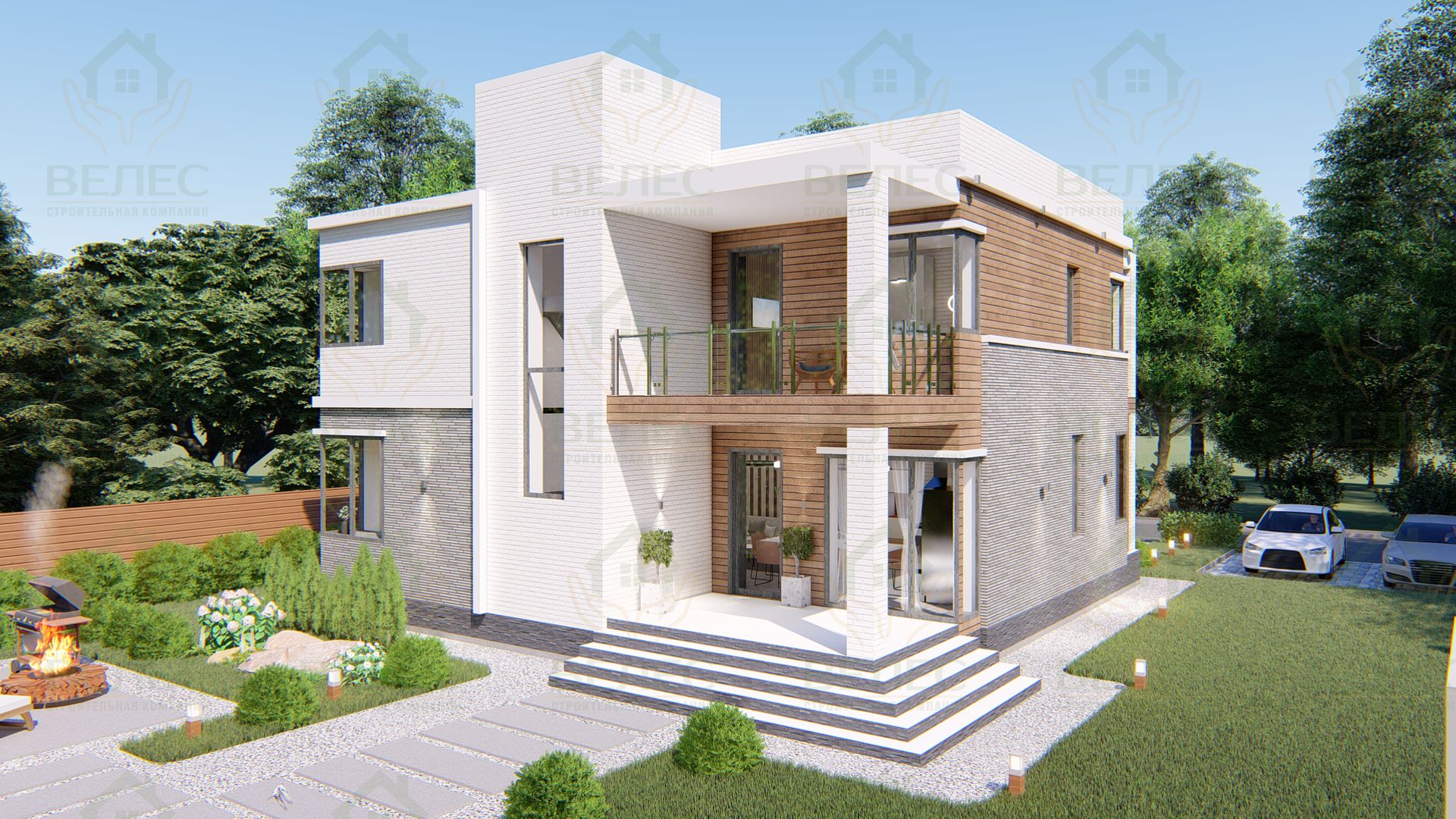 Построим дом 7х9 в стиле хай-тек с гарантией 10 лет и оплатой по факту выполненных работ!